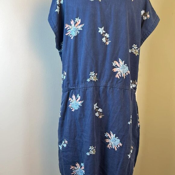 Women's Med Patagonia June Lake Blue Floral Dress Granola Girl CottageCore Lagen - Picture 10 of 10